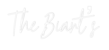 Custom Neon Text - The Biart’s