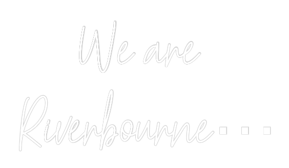 Custom Neon Text - We are 
Rive...
