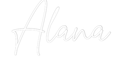 Custom Neon Text - Alana