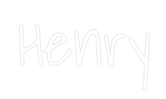 Custom Neon Text - Henry