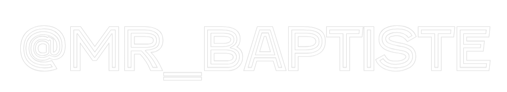 Custom Neon Text - @Mr_Baptiste