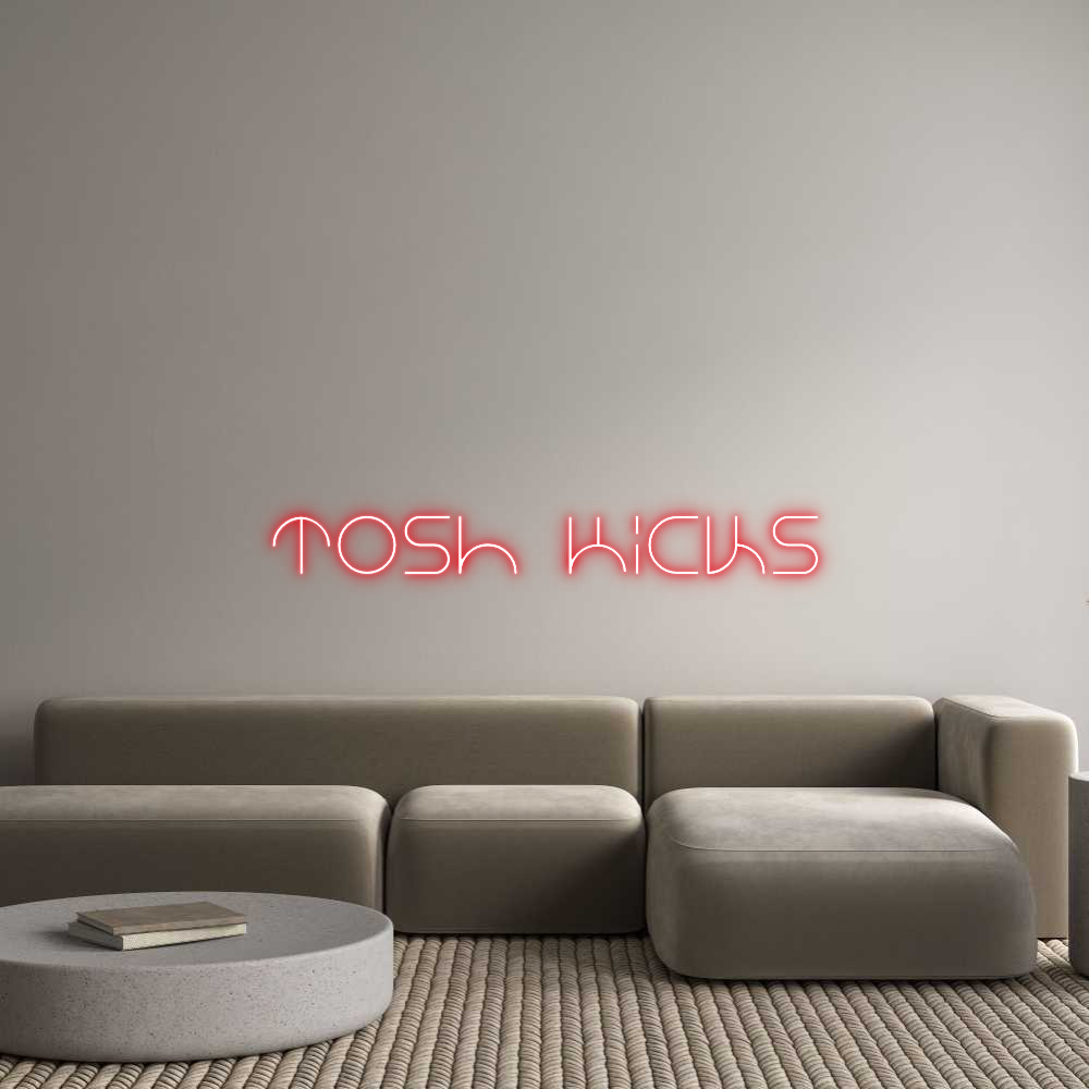 Custom Neon Text - Tosh Kicks