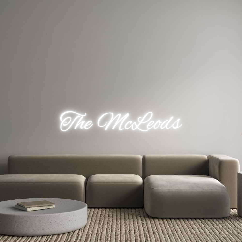 Custom Neon Text - The McLeods
