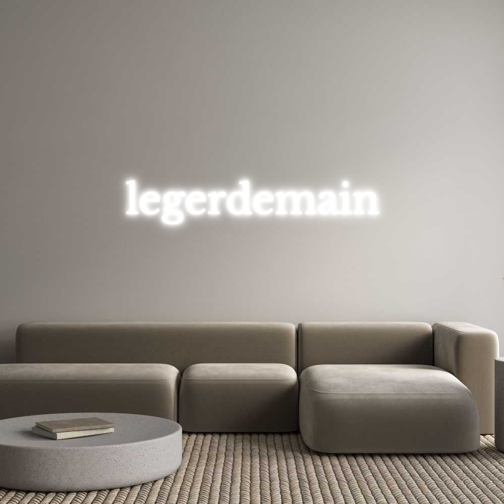 Custom Neon Text - legerdemain