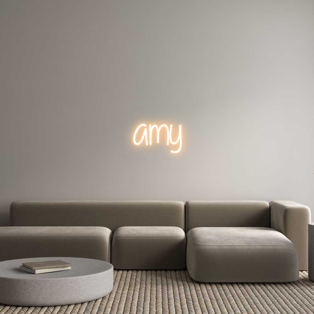 Custom Neon Text - amy