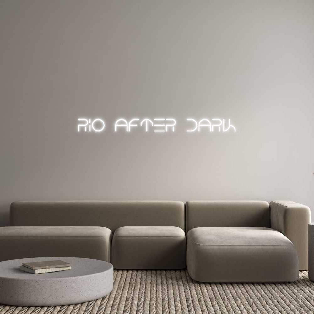Custom Neon Text - rio after dark