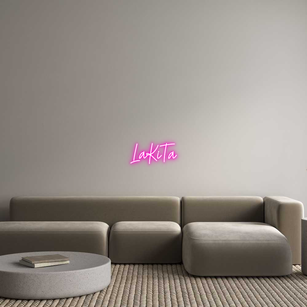 Custom Neon Text - LaKiTa