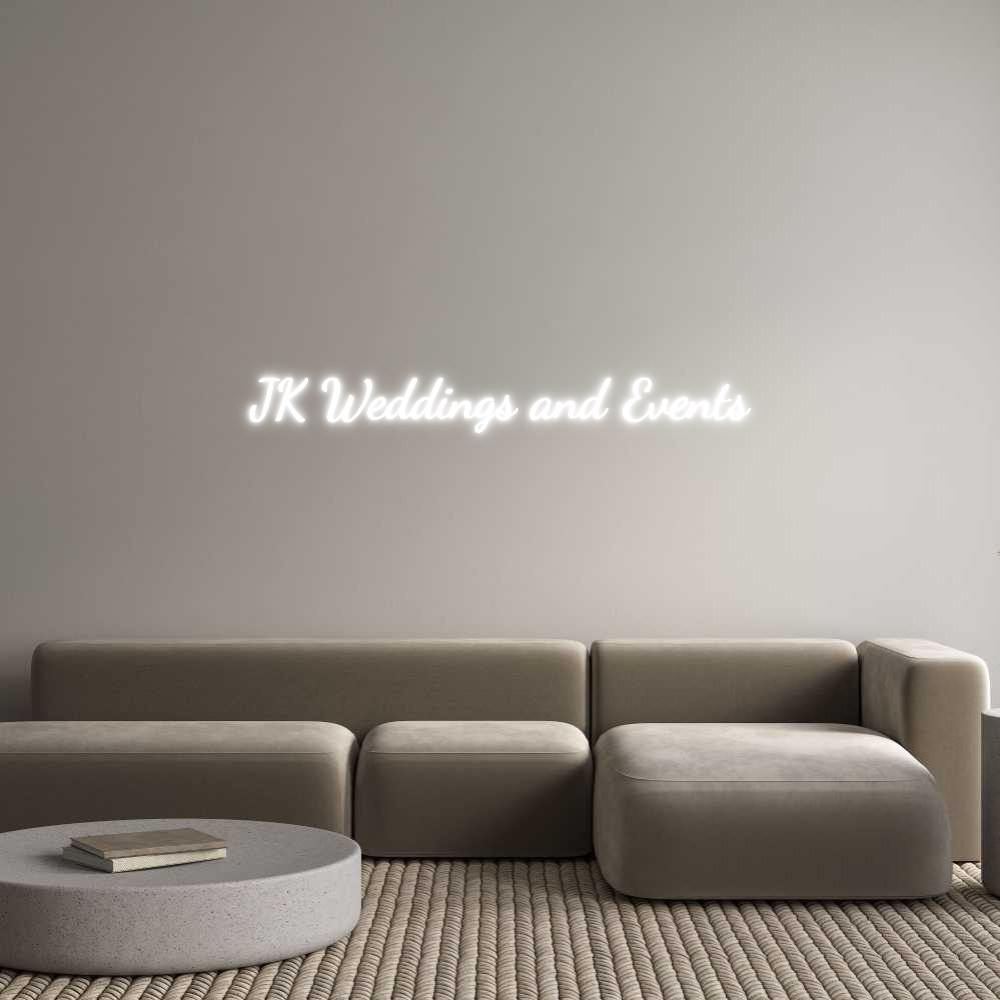 Custom Neon Text - JK Weddings a...
