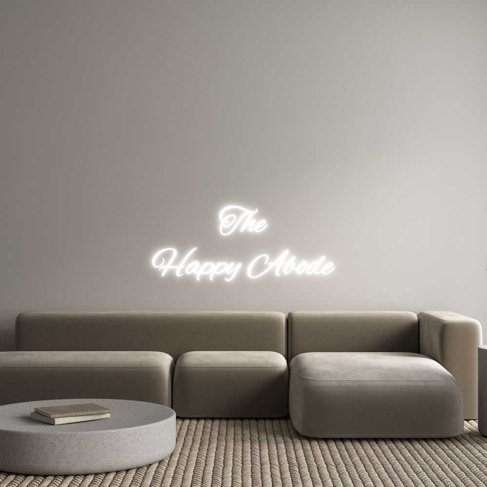 Custom Neon Text - The 
Happy A...