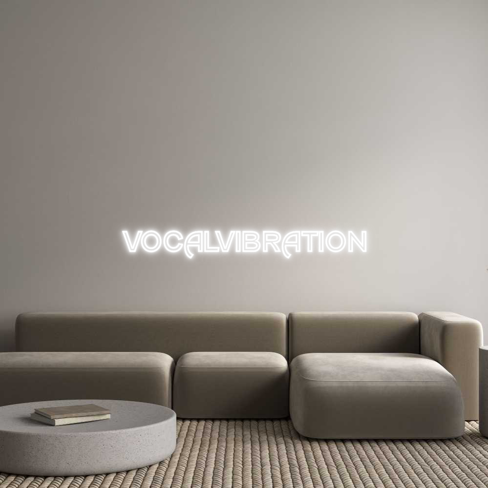 Custom Neon Text - VOCALVIBRATION