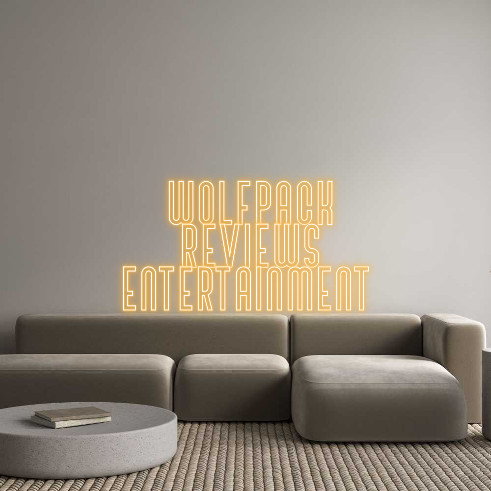 Custom Neon Text - WOLFPACK
REV...