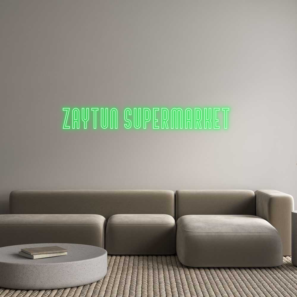 Custom Neon Text - ZAYTUN SUPERM...