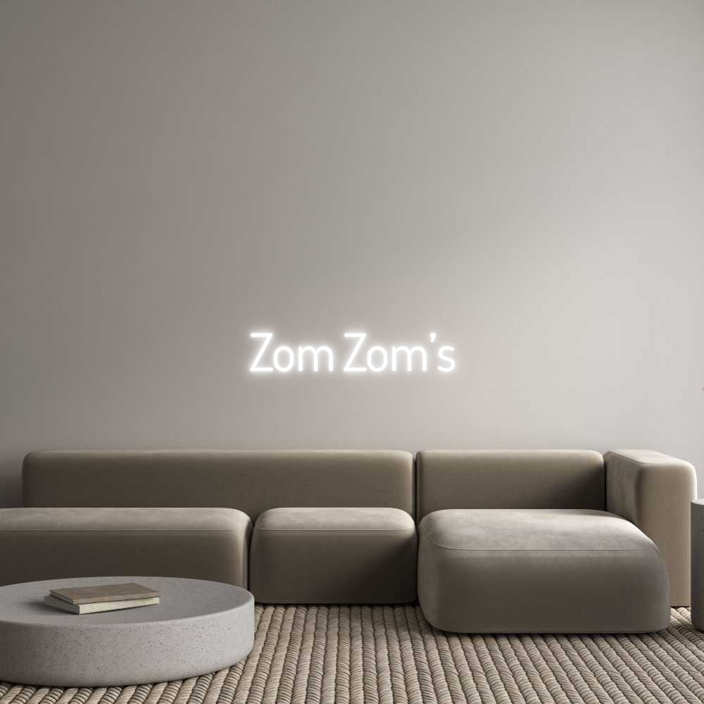 Custom Neon Text - Zom Zom’s