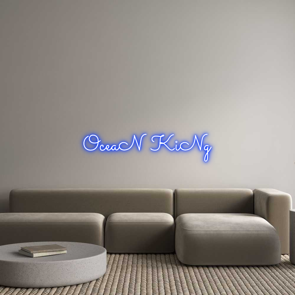Custom Neon Text - OceaN KiNg