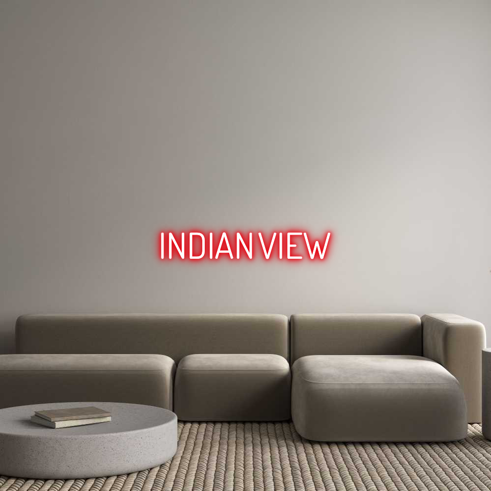 Custom Neon Text - INDIAN VIEW