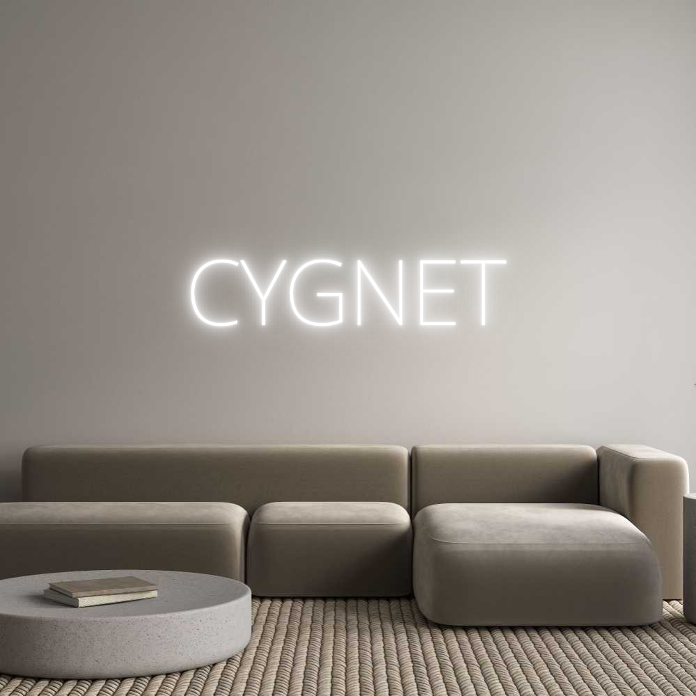 Custom Neon Text - CYGNET
