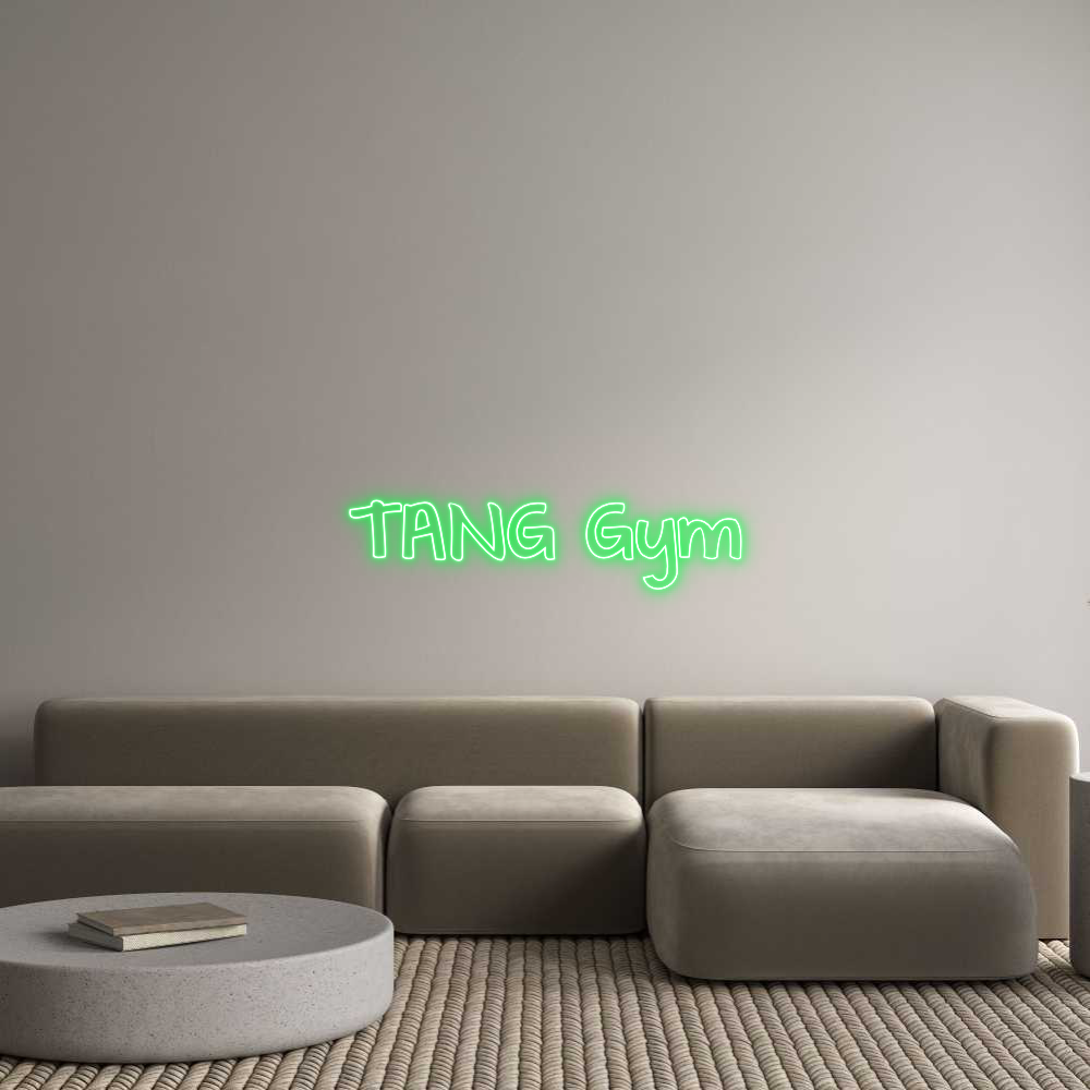 Custom Neon Text - TANG Gym
