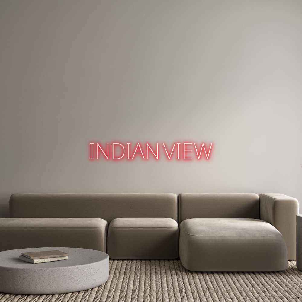 Custom Neon Text - INDIAN VIEW