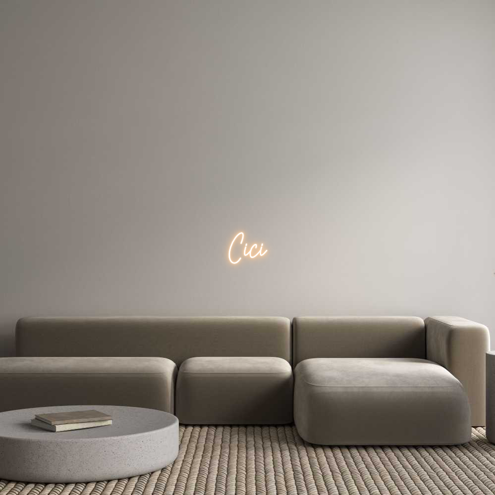 Custom Neon Text - Cici