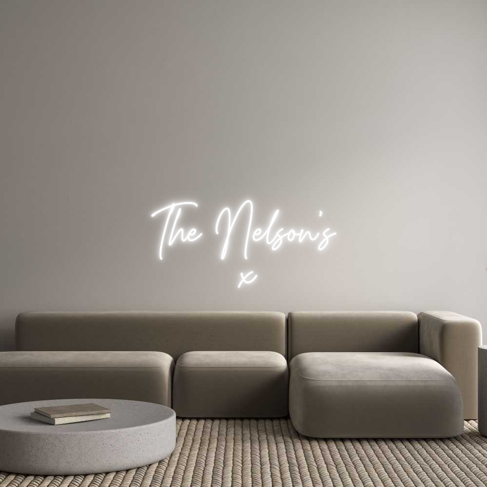Custom Neon Text - The Nelson’s ...