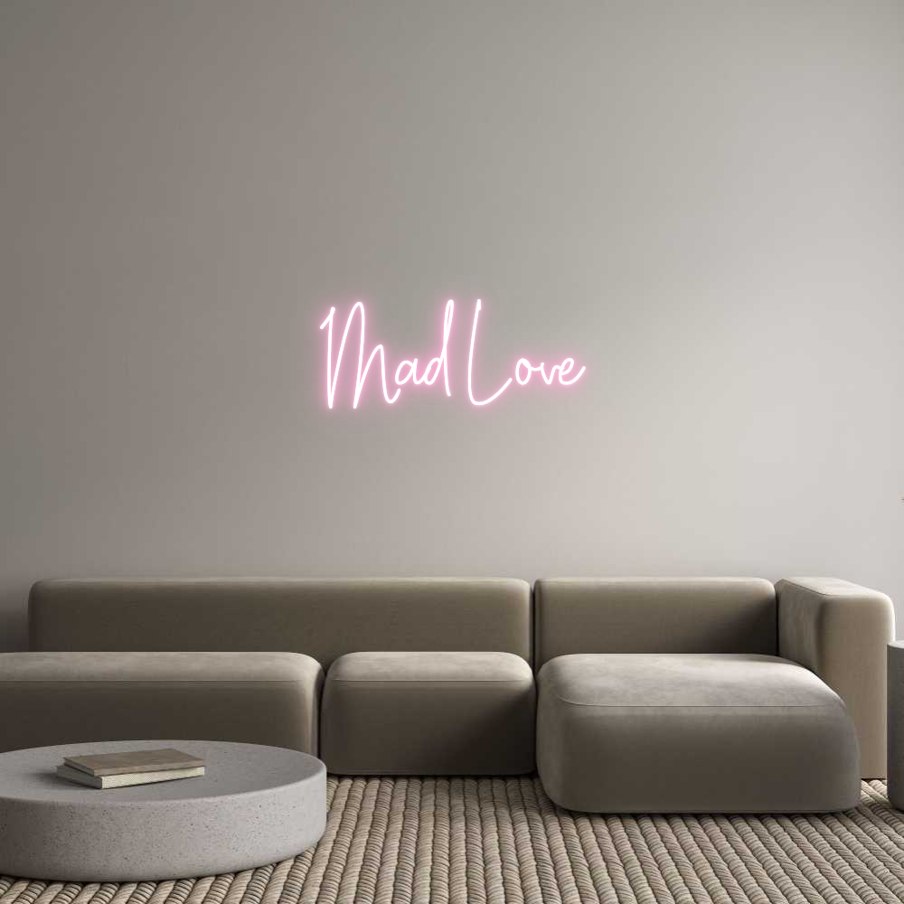 Custom Neon Text - Mad Love