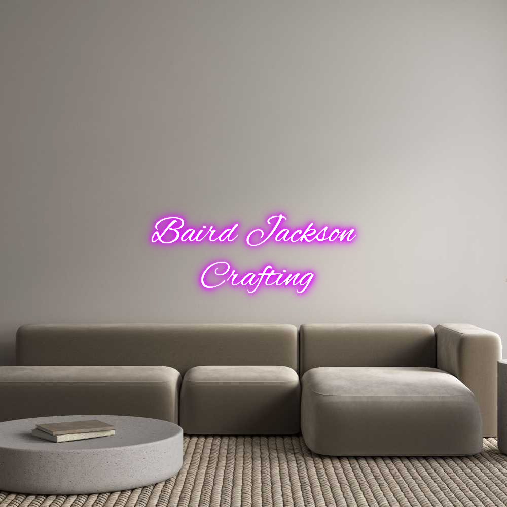 Custom Neon Text - Baird Jackson...