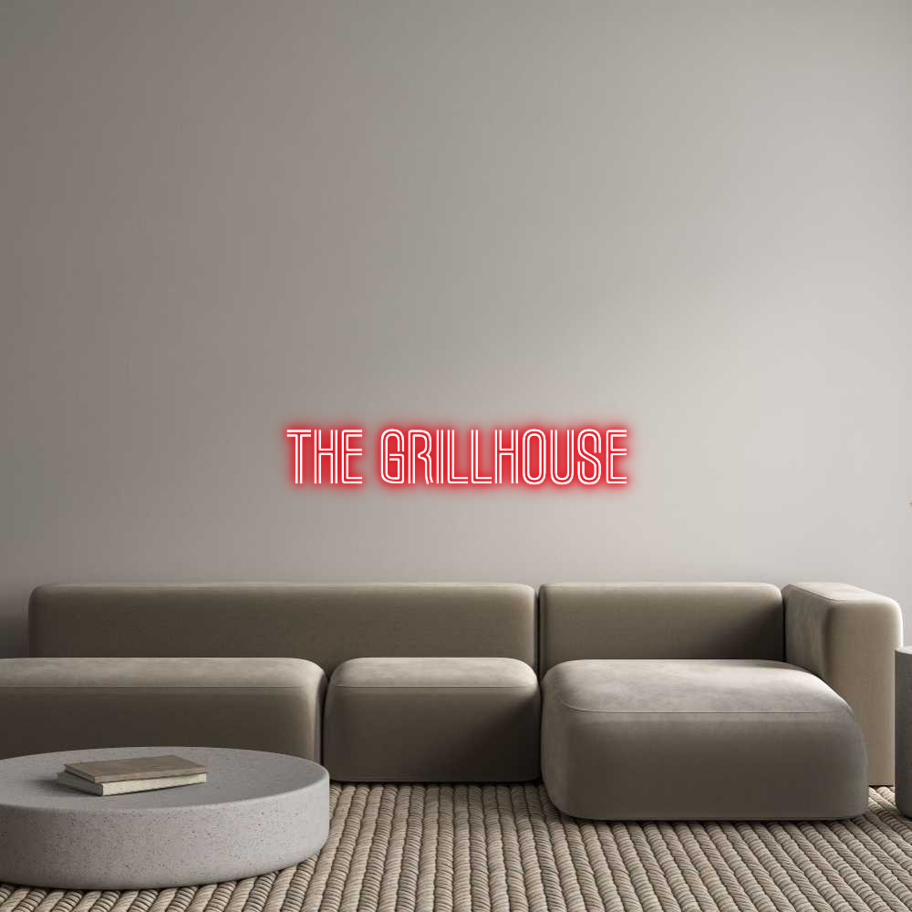 Custom Neon Text - The Grillhouse