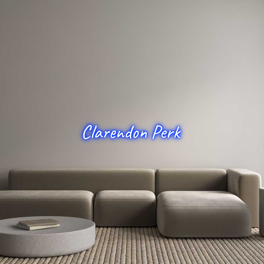 Custom Neon Text - Clarendon Perk