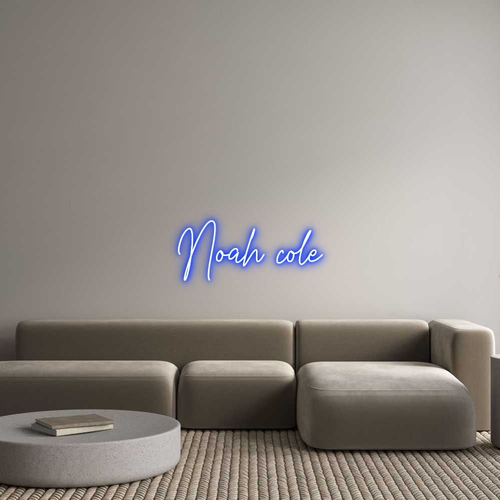Custom Neon Text - Noah cole