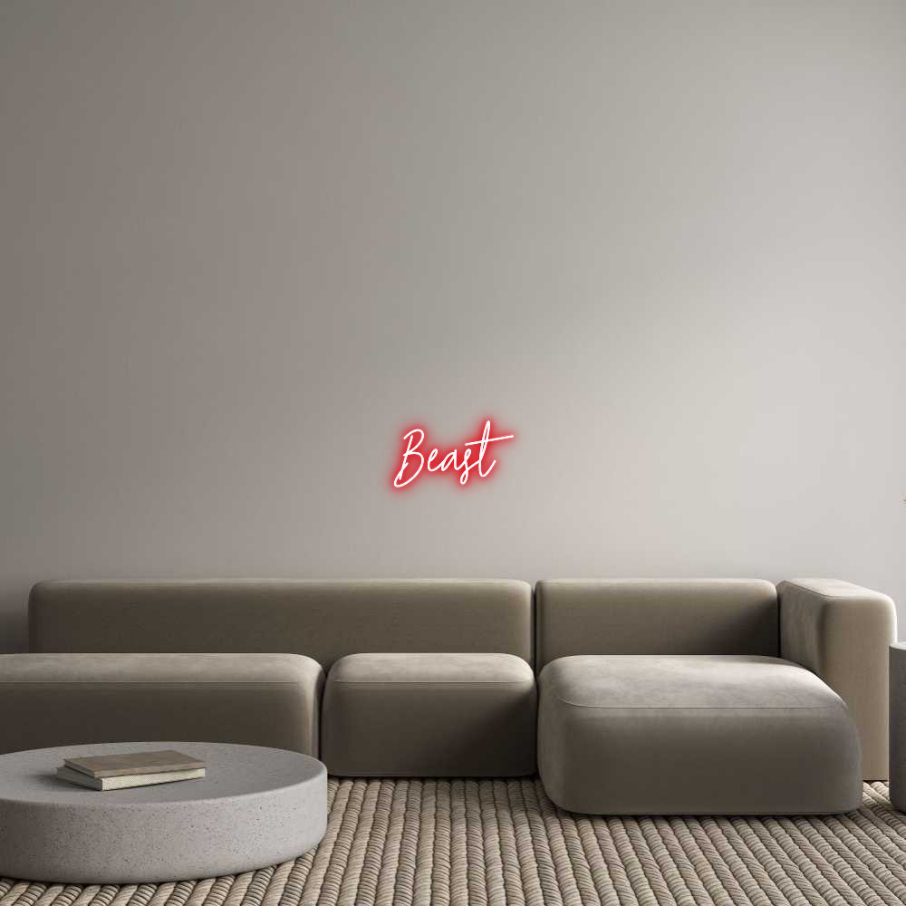 Custom Neon Text - Beast