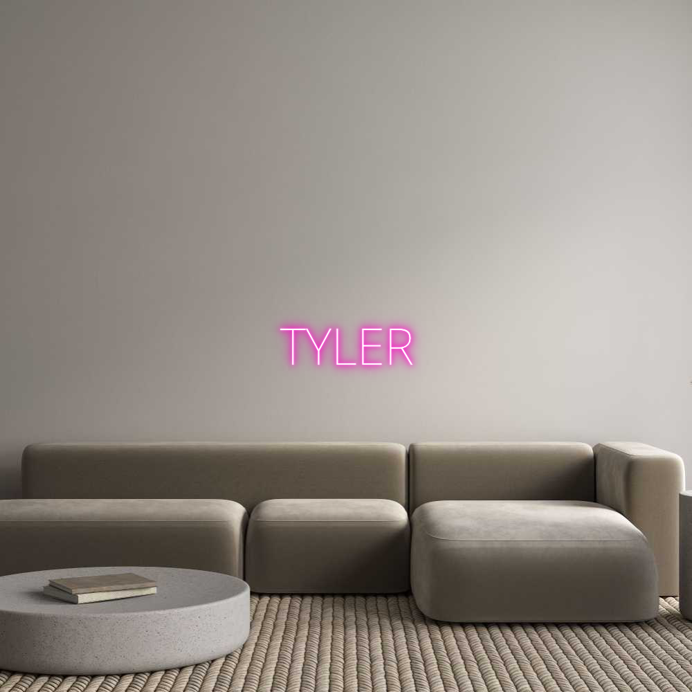 Custom Neon Text - TYLER