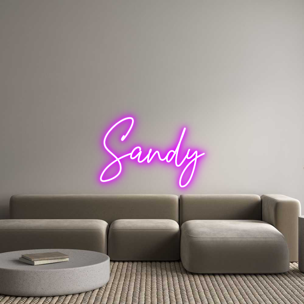 Custom Neon Text - Sandy