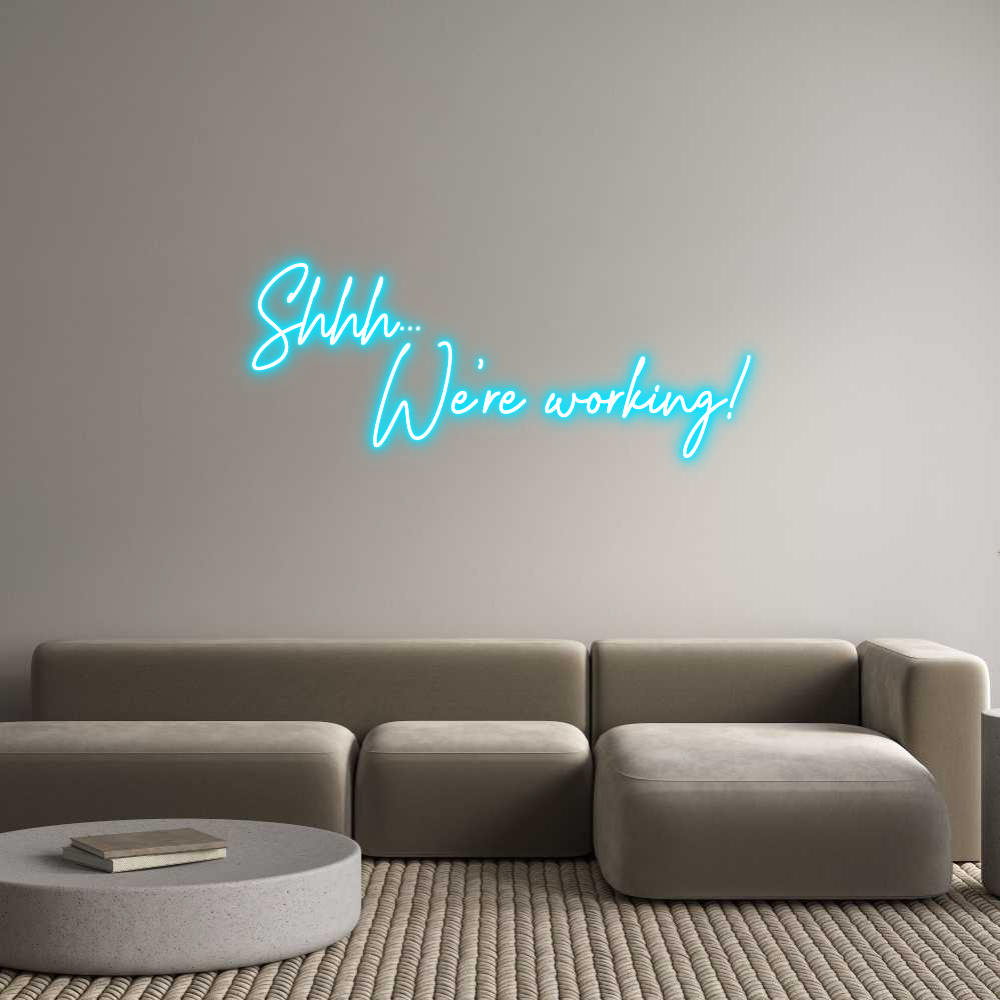 Custom Neon Text - Shhh...
    ...