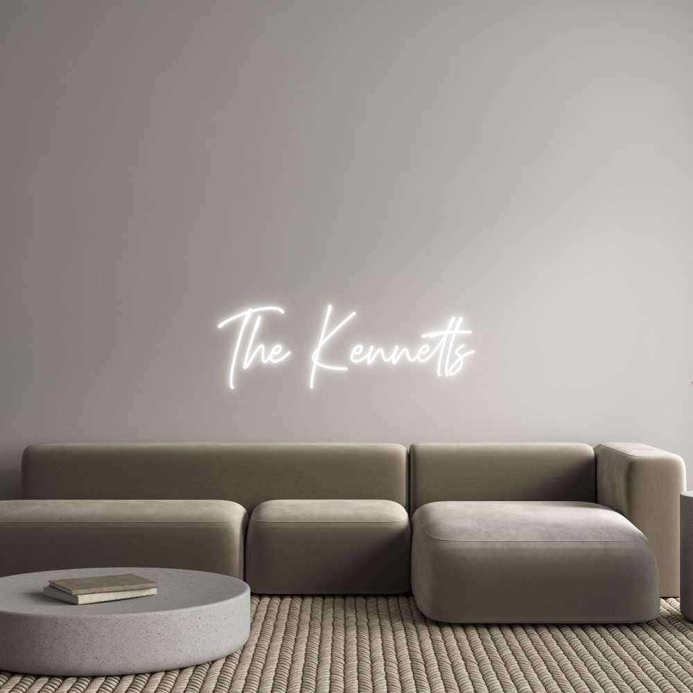 Custom Neon Text - The Kennetts