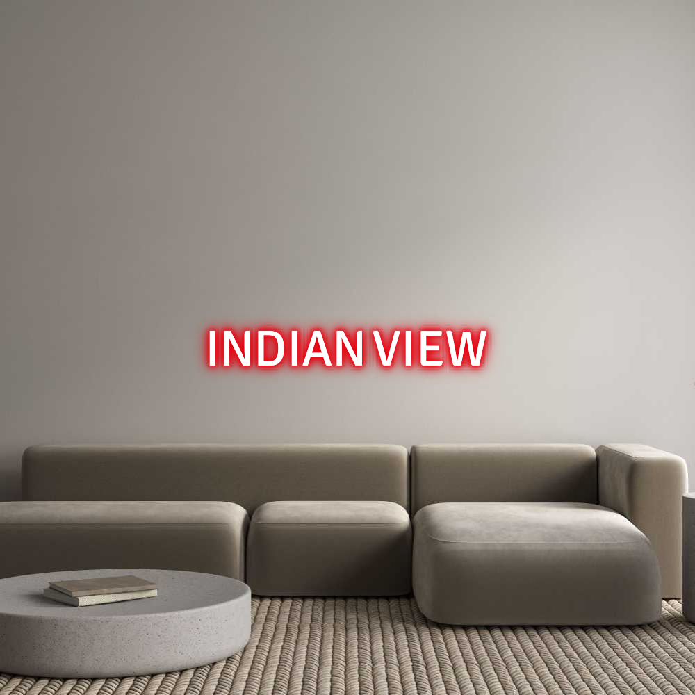 Custom Neon Text - INDIAN VIEW