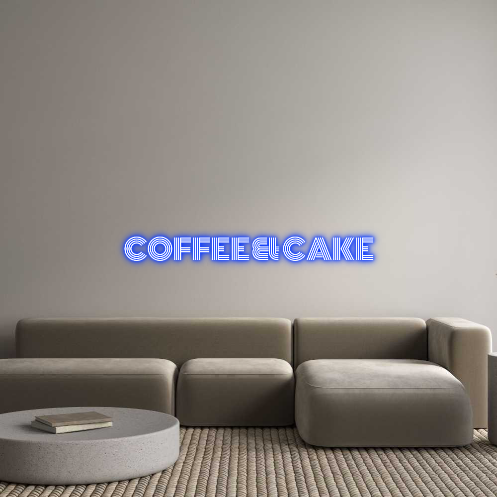 Custom Neon Text - COFFEE & CAKE