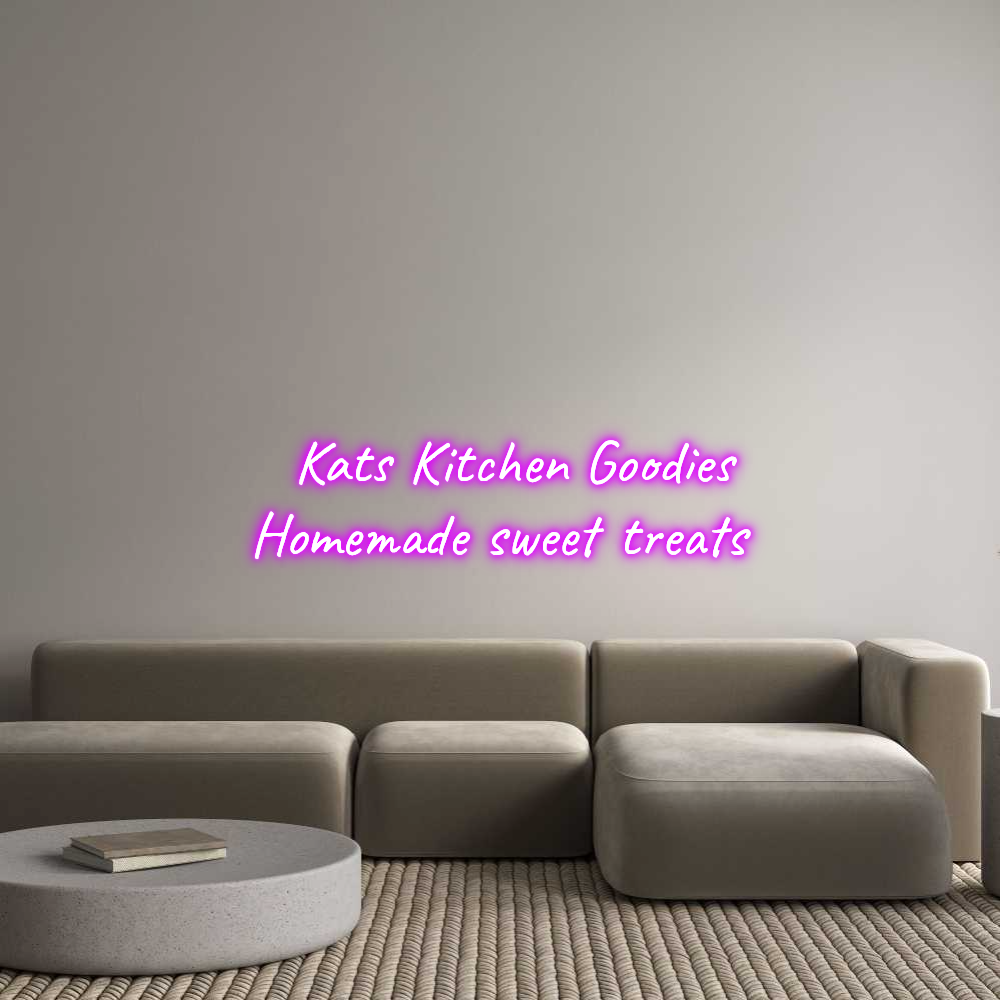 Custom Neon Text -    Kats Kitch...