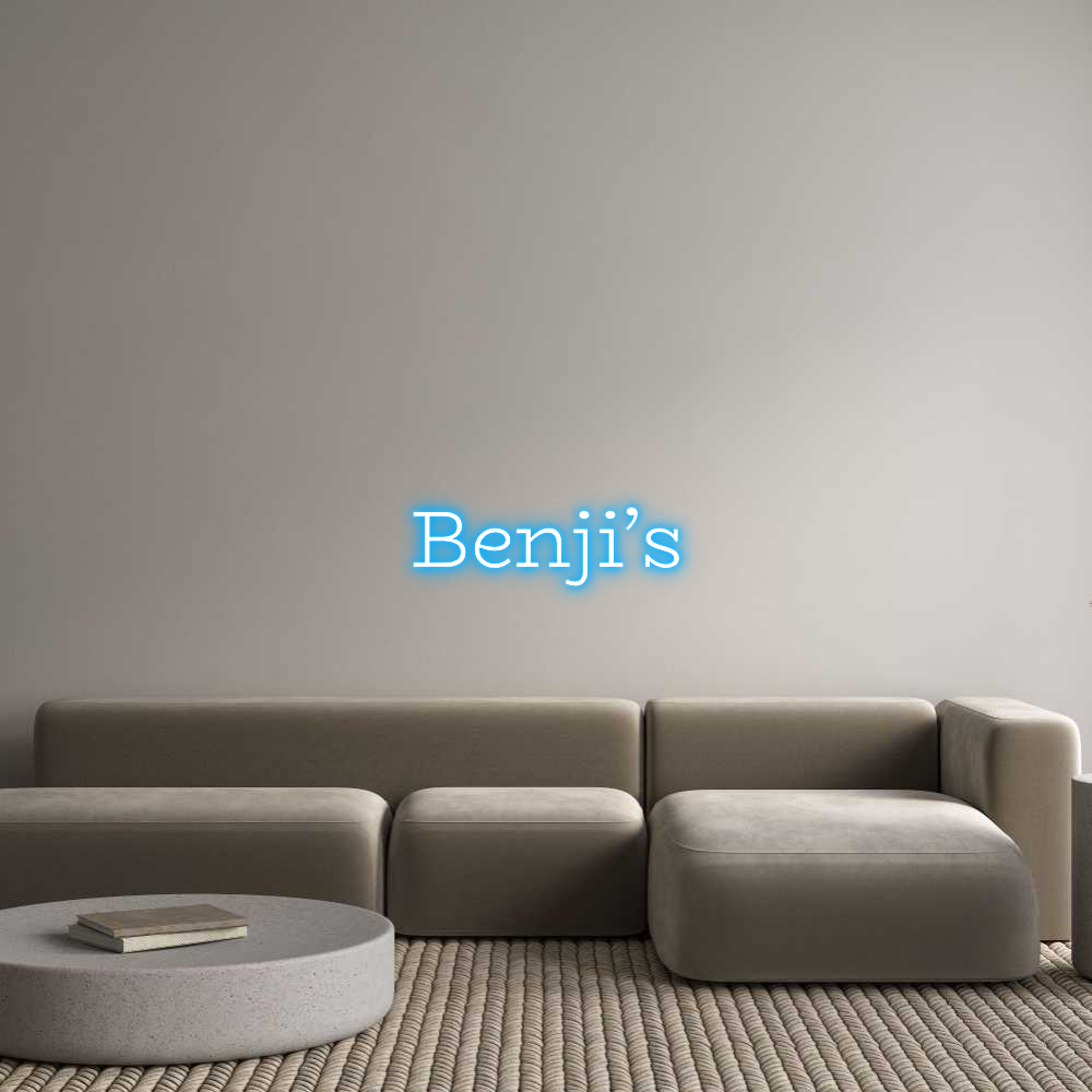 Custom Neon Text - Benji’s
