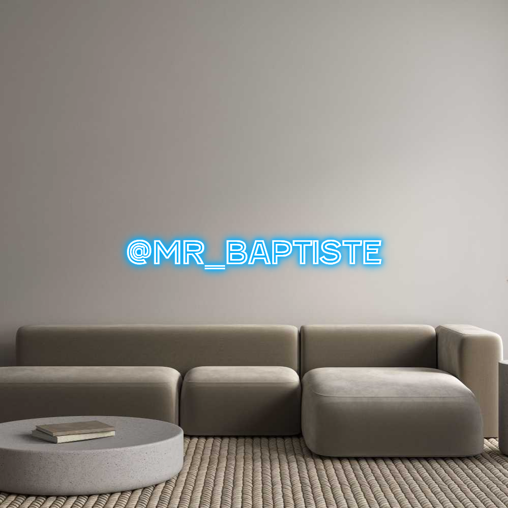 Custom Neon Text - @Mr_Baptiste