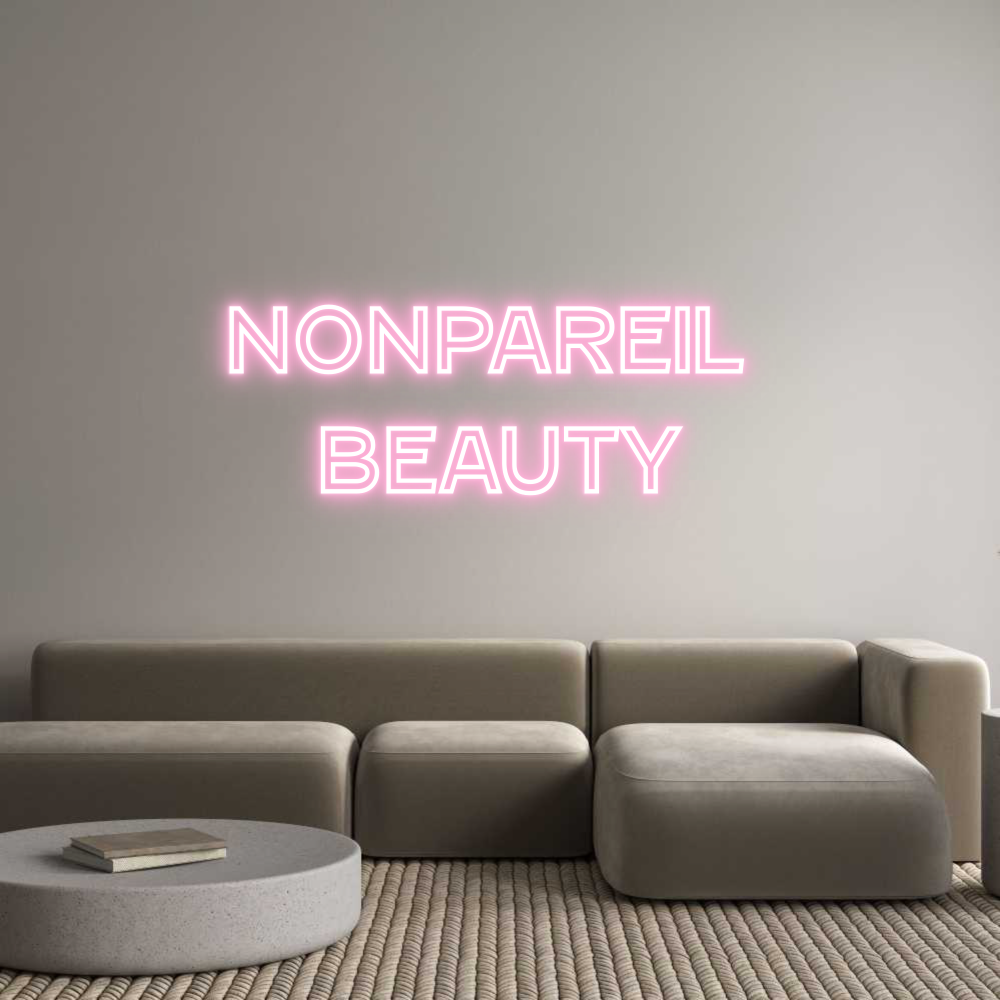 Custom Neon Text - Nonpareil 
B...