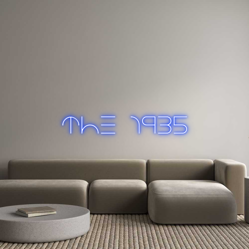 Custom Neon Text - The 1935