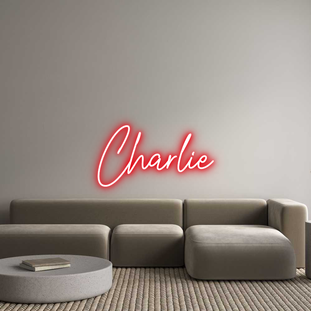 Custom Neon Text - Charlie
