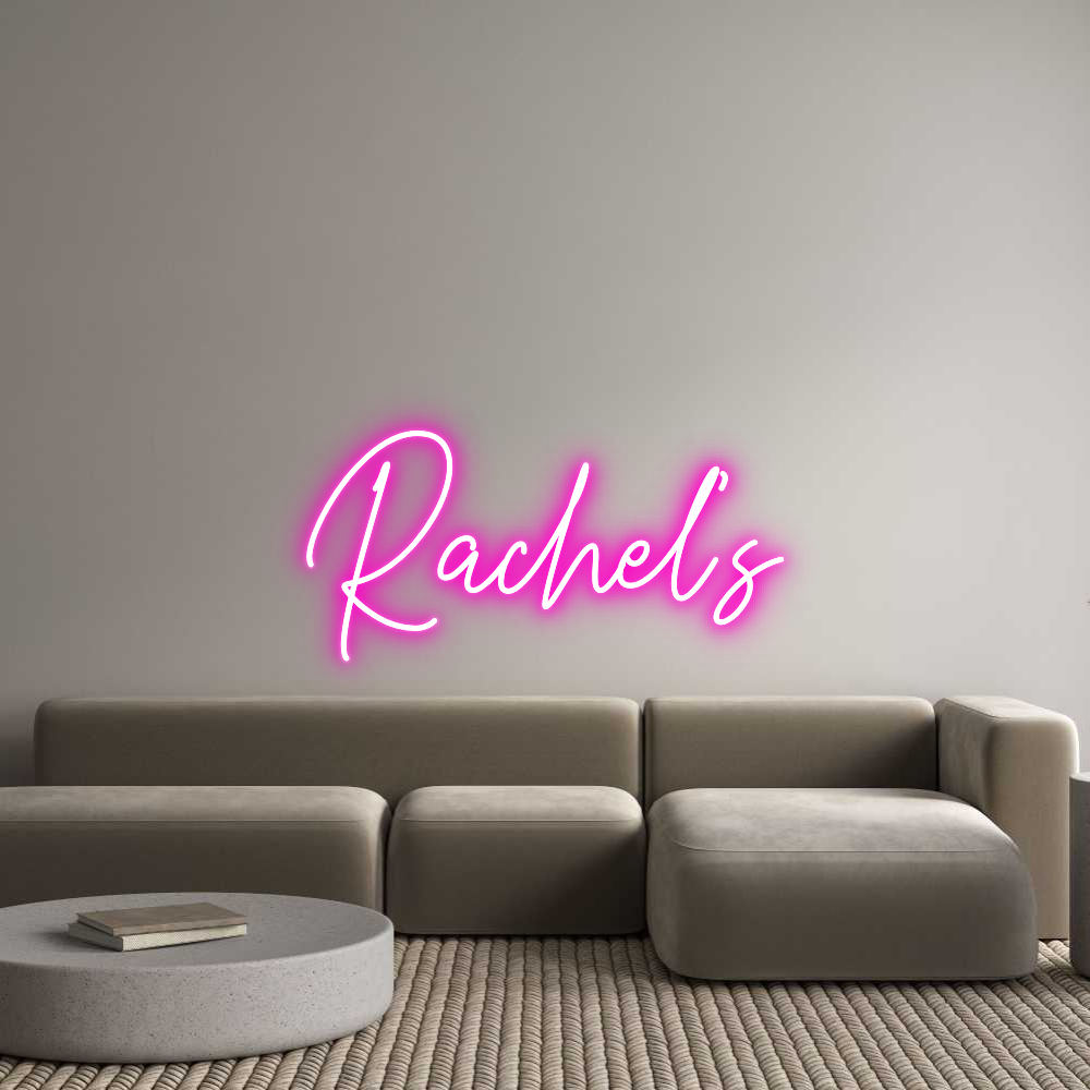 Custom Neon Text - Rachel’s