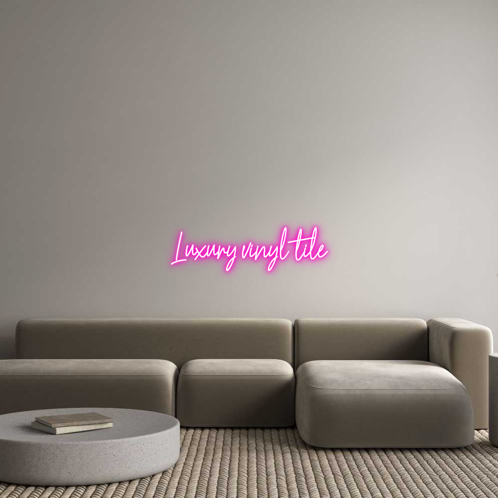 Custom Neon Text - Luxury vinyl ...