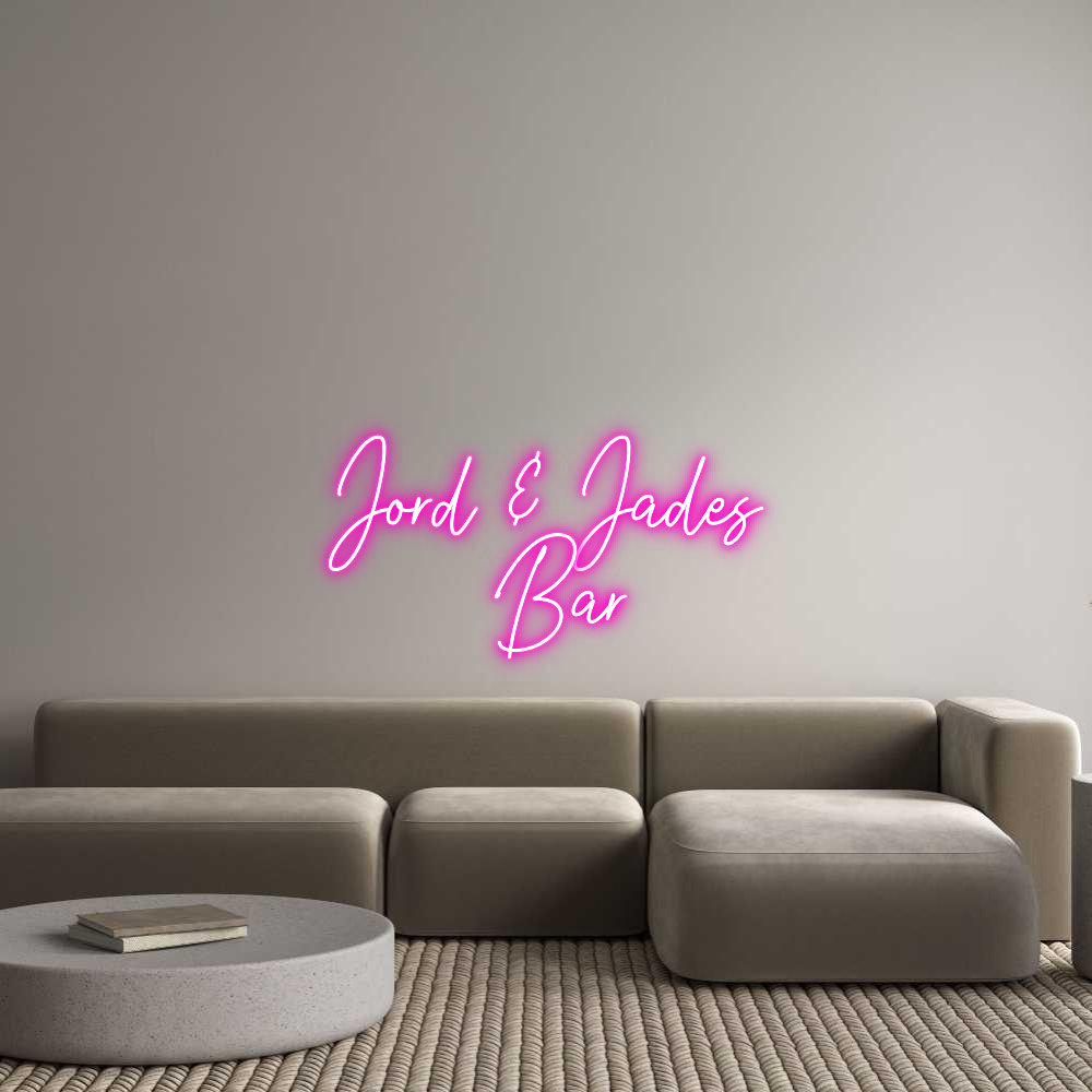 Custom Neon Text - Jord & Jades ...