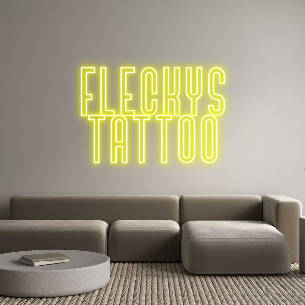Custom Neon Text - FLECKYS
TATTOO