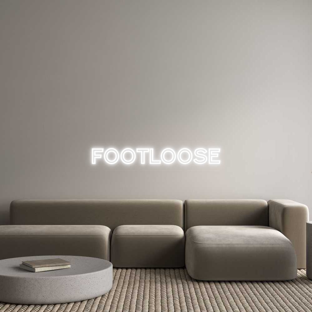 Custom Neon Text - Footloose