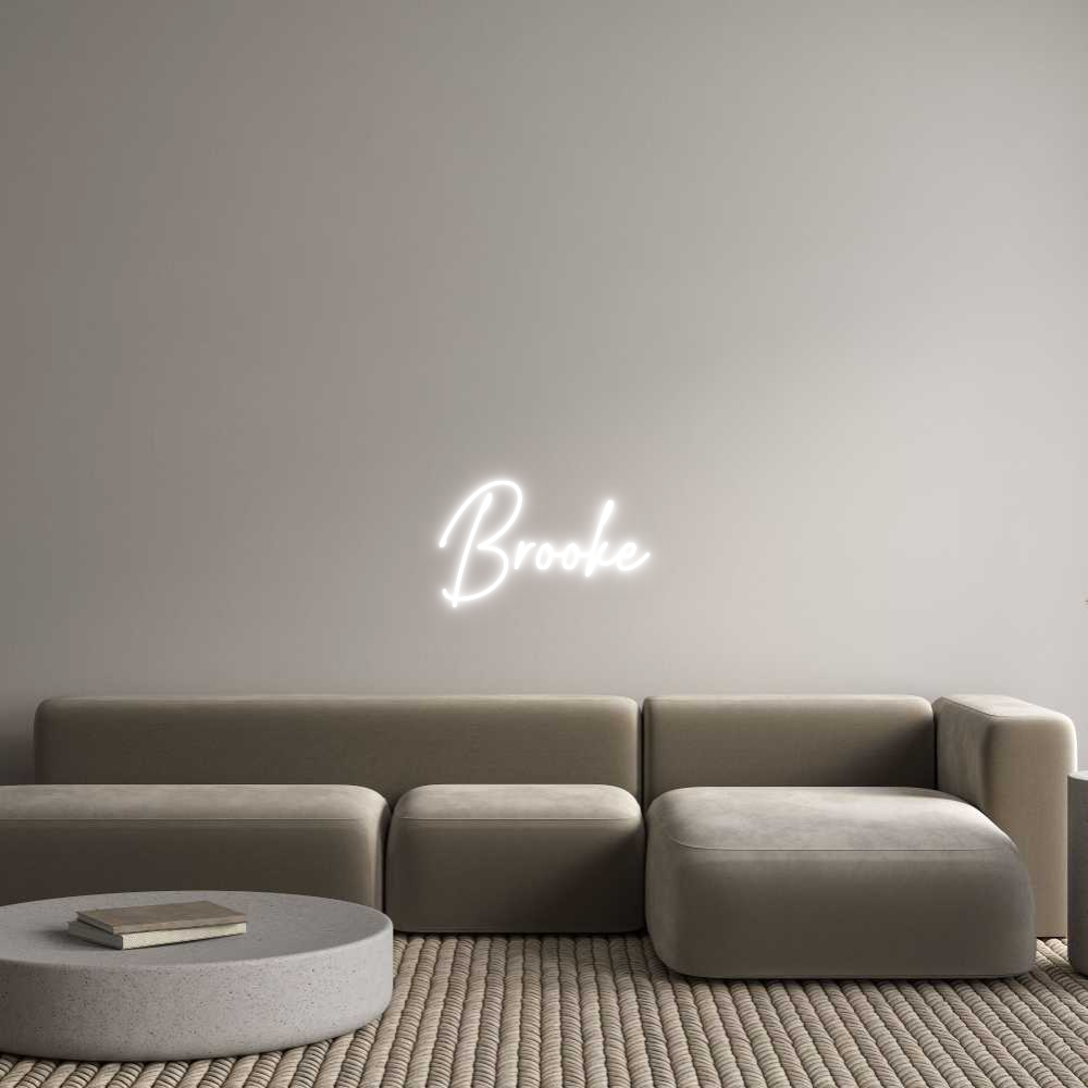 Custom Neon Text - Brooke
