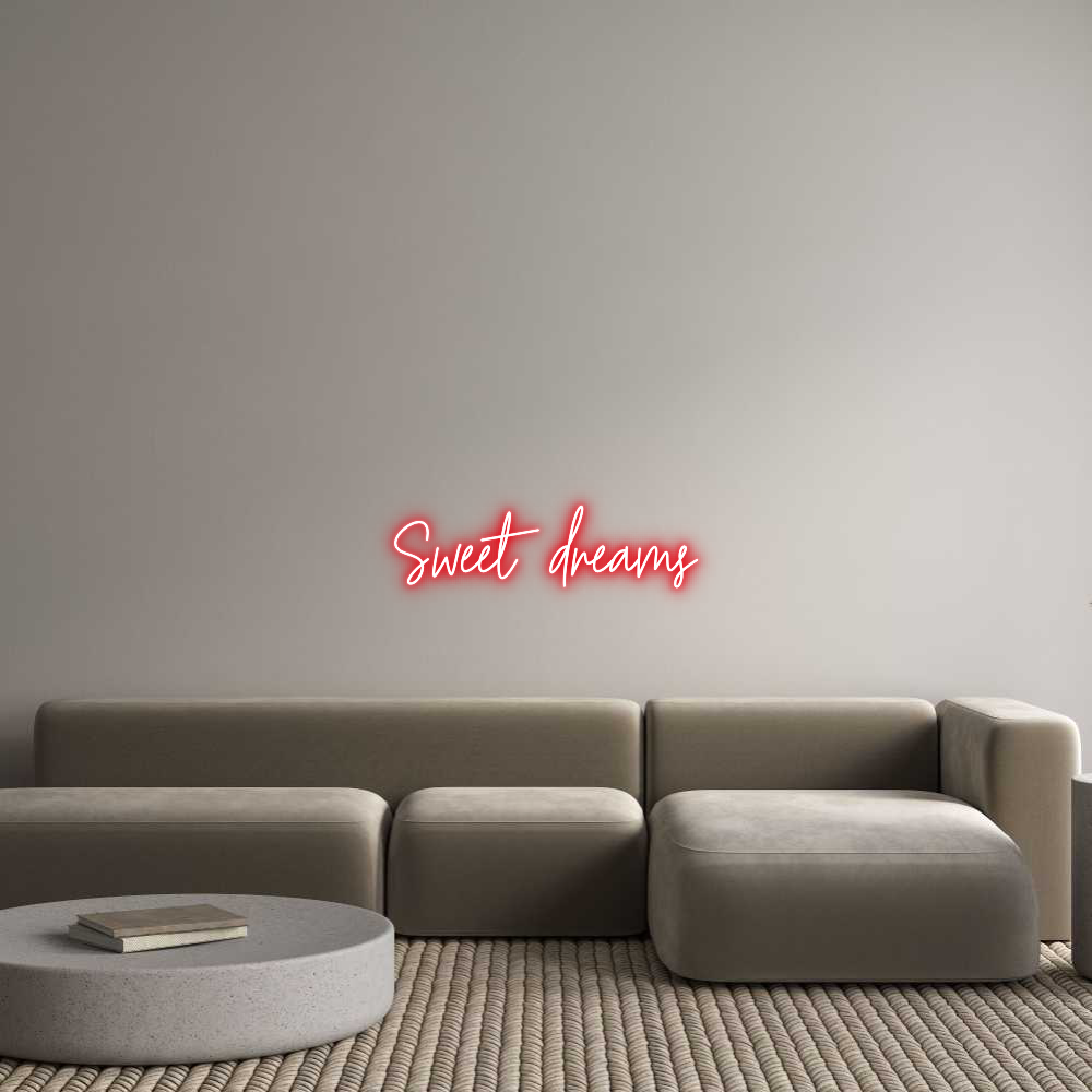 Custom Neon Text - Sweet dreams