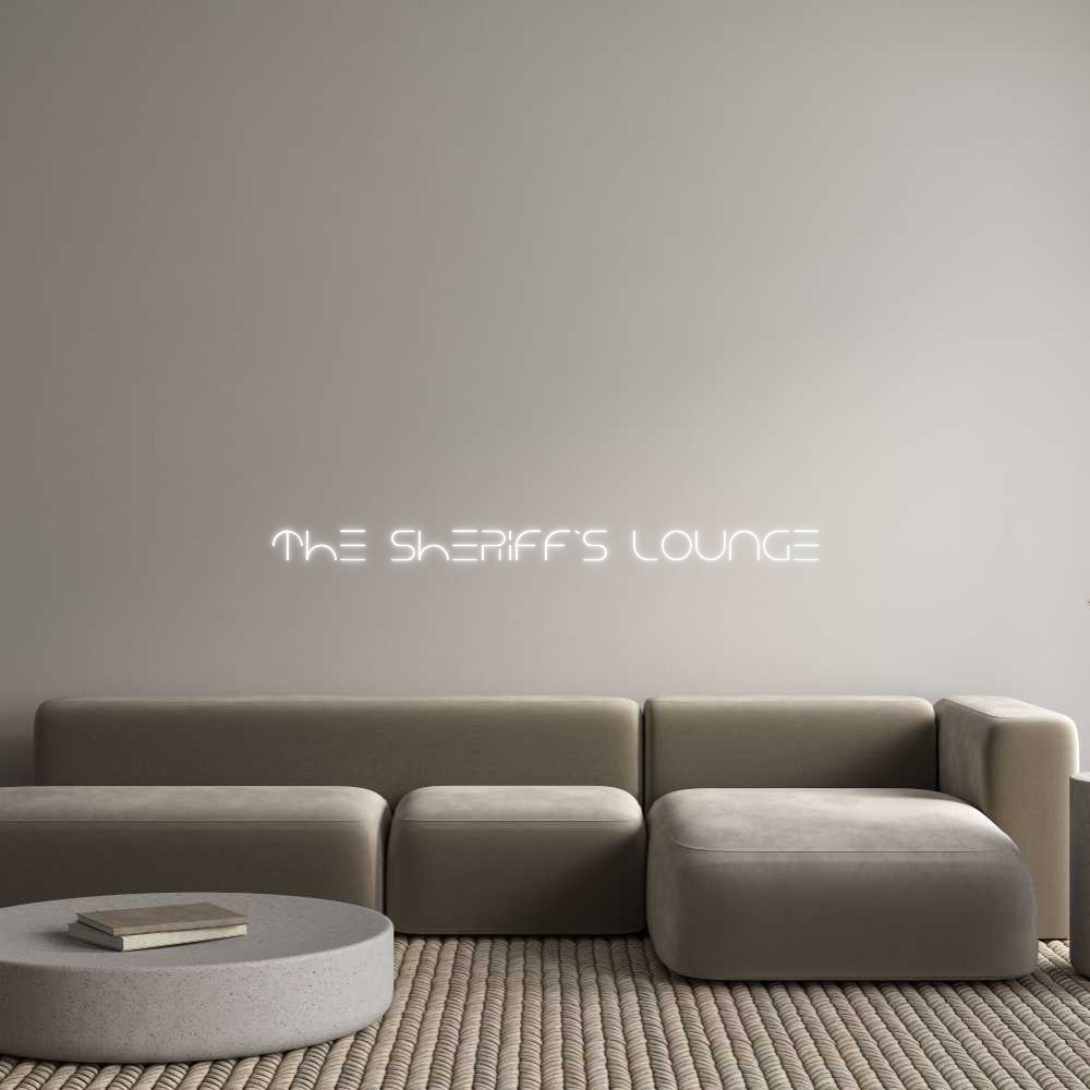 Custom Neon Text - the sheriff’s...